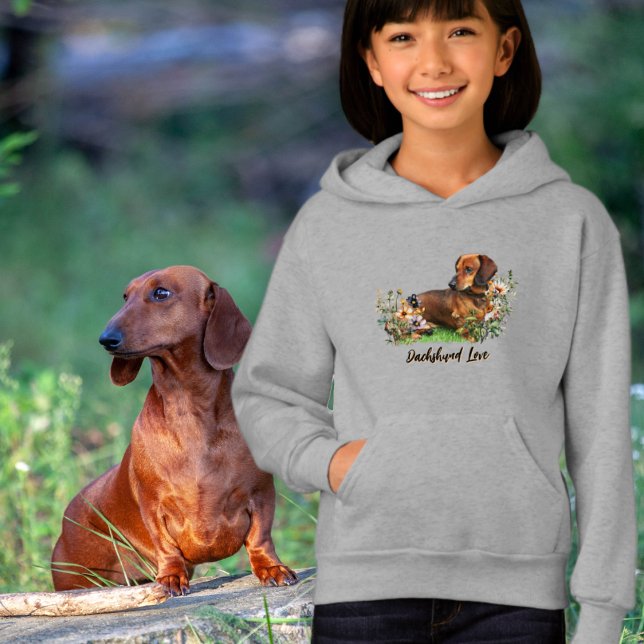Brun Dachshund Kärlek Min Hund T Shirt (Skapare uppladdad)