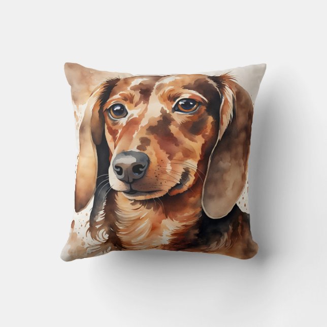 Brun Dachshund  Kudde (Baksida)
