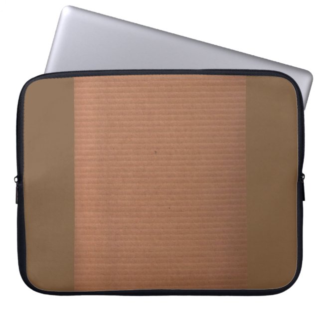 Brun datorSleeve Laptop Fodral (Framsidan)