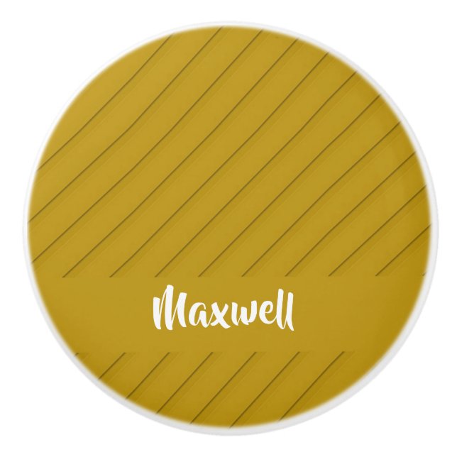 Brun, diagonal, texturerad, anpassad benämning knopp (Framsidan)