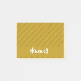 Brun, diagonal, texturerad, anpassad benämning post-it block