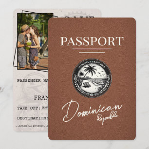 Brun Dominikanska republikens pass Spara datum Datumet