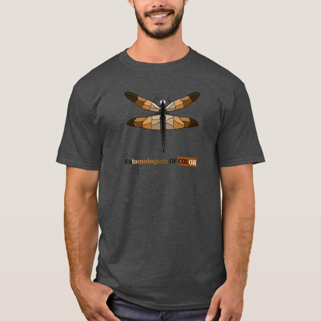 Brun drakfluga t shirt (Framsida)