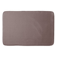Brun Elfenbensfärgade Polka Prickar Retro Badrumsd