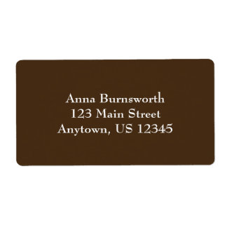 Brun enkel fraktionsetikett fraktsedel