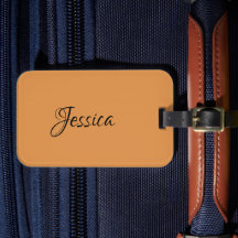 Brun, enkelt skript, namn-slätt