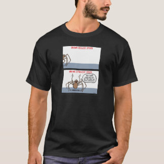 Brun enstöringspindel t-shirt