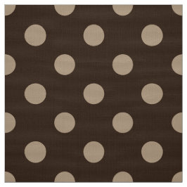 Brun färgad polka dots mönster väv tyg