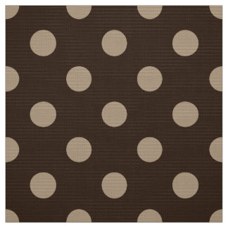 Brun färgad polka dots mönster väv tyg