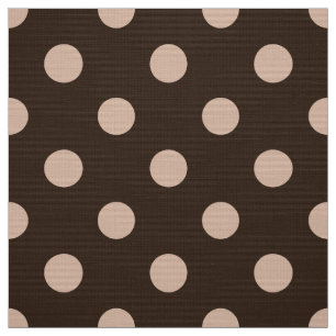 Brun färgad polka dots mönster väv tyg