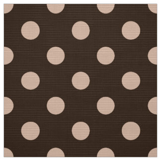Brun färgad polka dots mönster väv tyg