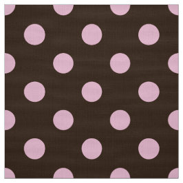 Brun färgad polka dots mönster väv tyg