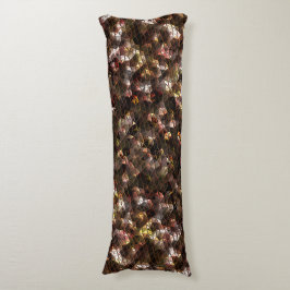 Brun färgad triangulär mosaik med lätt relief kroppskudde