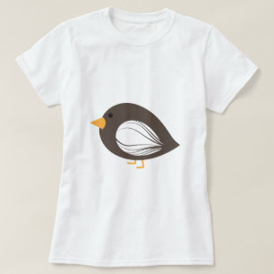 Brun färglösa fåglar T-Shirt