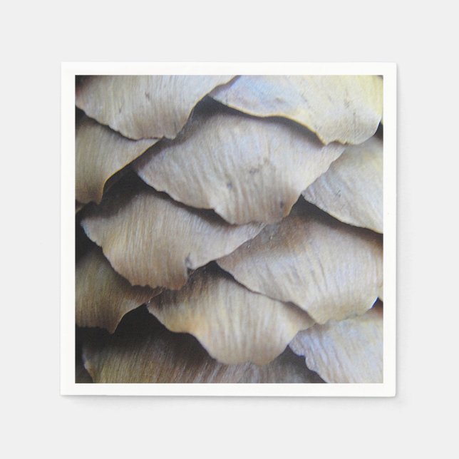 Brun fir cone mönster pappersservett (Framsidan)