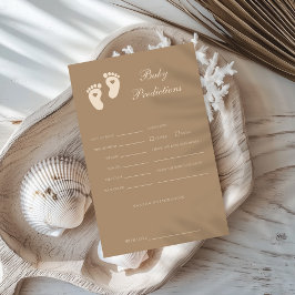 Brun Footprint Gender Reveal Baby Predictions
