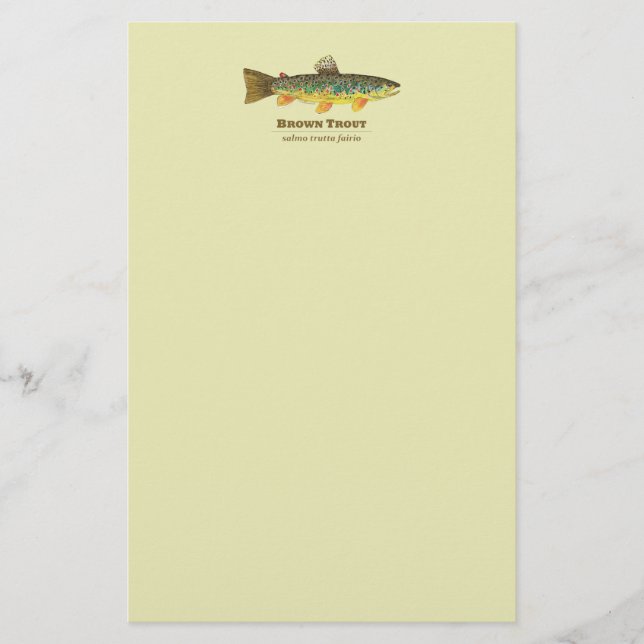 Brun forelllatinIchthyology Brevpapper (Framsida)