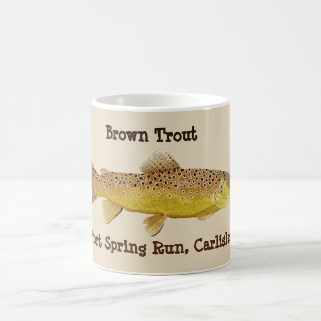 Brun forellmugg kaffemugg (Center)