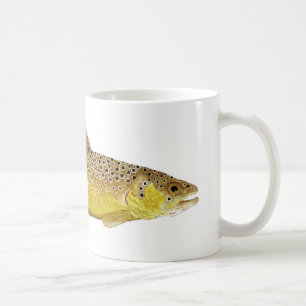 Brun forellmugg kaffemugg