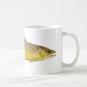 Brun forellmugg kaffemugg