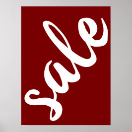 Brun försäljningsskylt, 18 x 24 stor försäljning poster