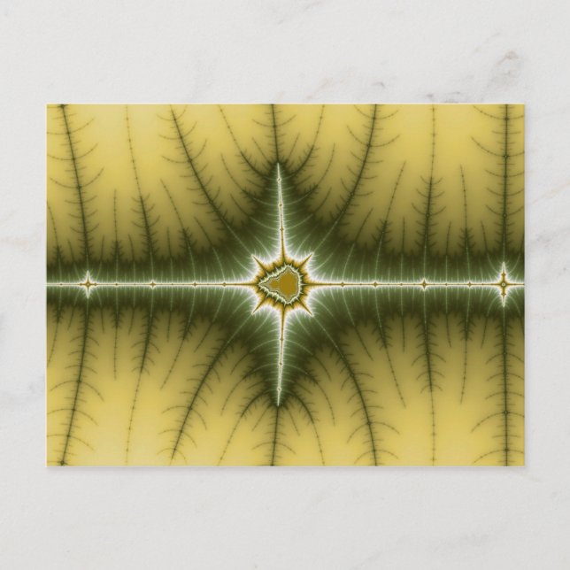 Brun - Fractal vykort (Framsida)