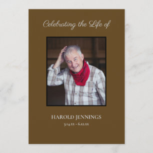 Brun Funeral Program Obituary Order of Service