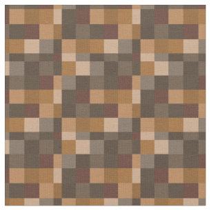 Brun Gamer för Pixelated mönster   Tyg