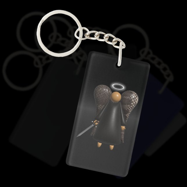 Brun gel, Ångningsgel (dubbla sided) (Brown Avenging Angel keyring)