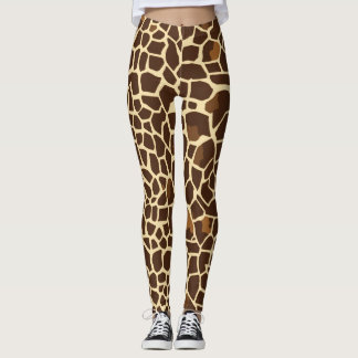 Brun Giraffe Print Leggings