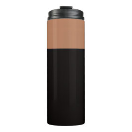 Brun Glossy Thermal Tumbler - Hett och Kall Mugg
