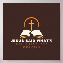 Brun Gospel fokuserad Poster