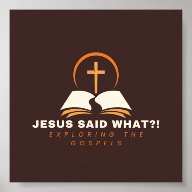 Brun Gospel fokuserad Poster (Framsidan)