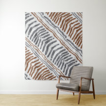 Brun Grå Modern Boho Vägghängning
