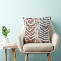 Brun Grå Modern BohoAccentkudde