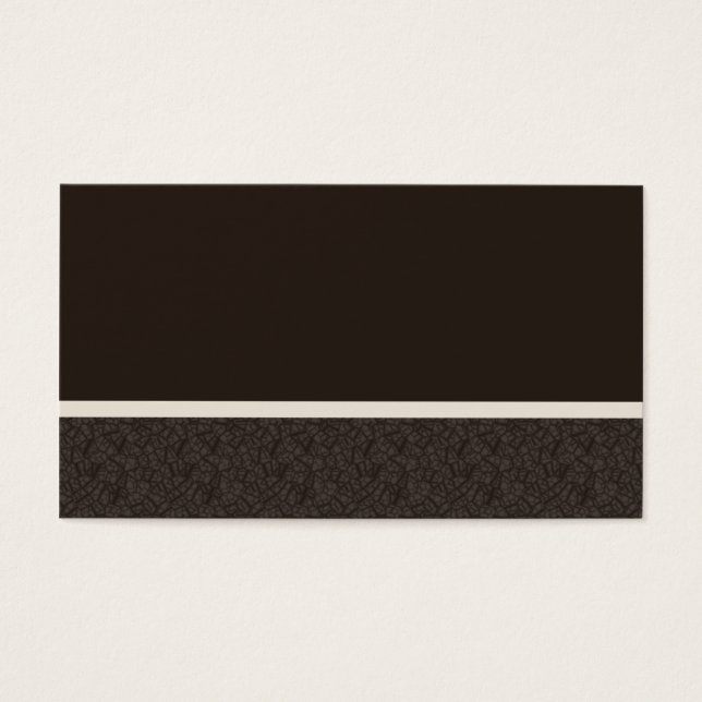Brun grafik visitkort (Framsidan)
