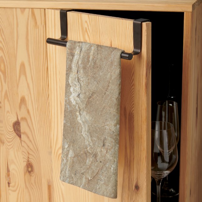 Brun granit  kökshandduk (Thirds Fold)
