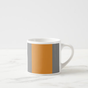 Brun, grått och vitt rand espressomugg