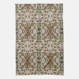 Brun Grön och Grå Blå Kökshandduk