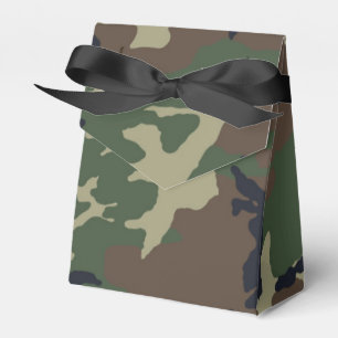 Brun grönt kamouflage presentaskar