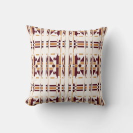 Brun Guld, benvit sydväst, liten mosaik Kudde