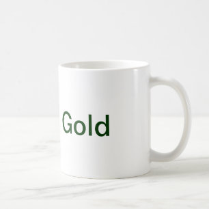 Brun guld- kaffemugg