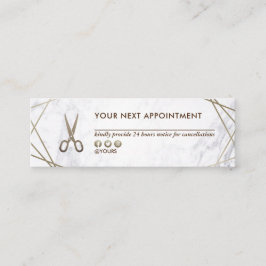 Brun guld- tidsbeställning för mini visitkort