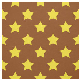 Brun Gult Stars Mönster dekorativ textil