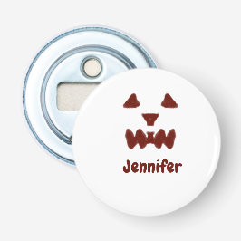 Brun Halloween, skrämmande ansikte fall, lägg till Flasköppnare