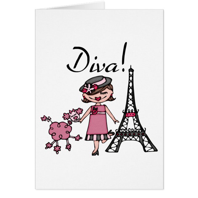 Brun hårDiva OBS Kort (Framsidan)