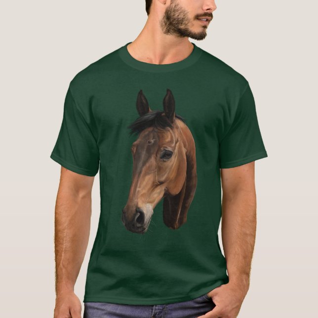 Brun Häst T-shirt (Framsida)