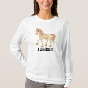 Brun häst tee shirt