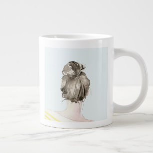 Brun höft, övre delen Knot Bun Jumbo Mugg