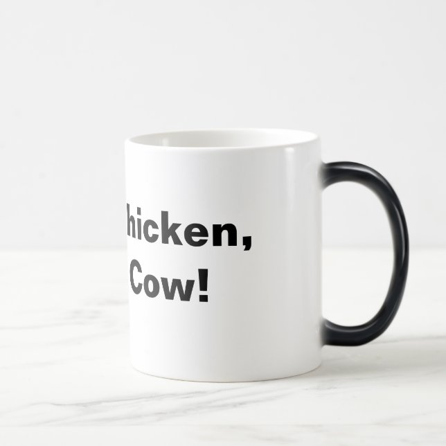 Brun höna, brun ko! magisk mugg (Höger)